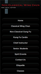 Mobile Screenshot of nonclassicalwingchun.com