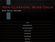 Tablet Screenshot of nonclassicalwingchun.com